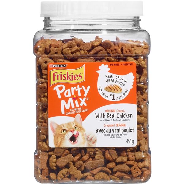 NEW PURINA FRISKIES PARTY MIX CAT TREATS 454G