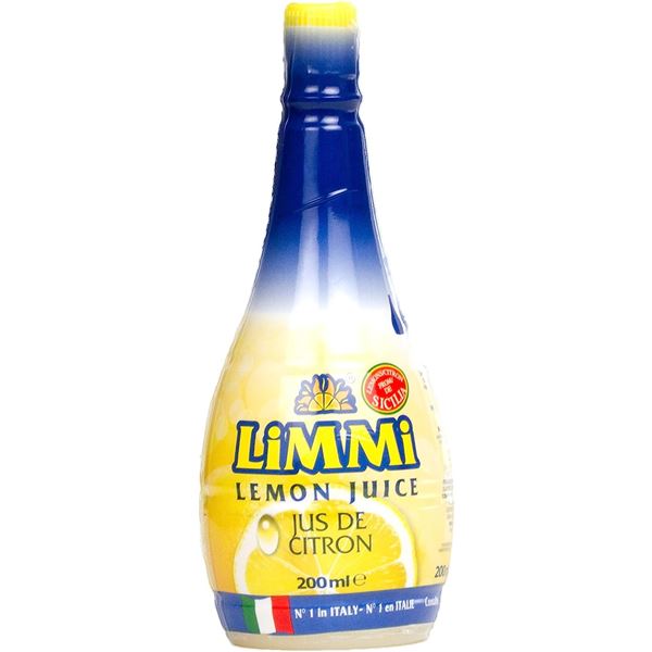 NEW 3 PACK OF LIMMI PREMIUM LEMON JUICE WITH LEMON