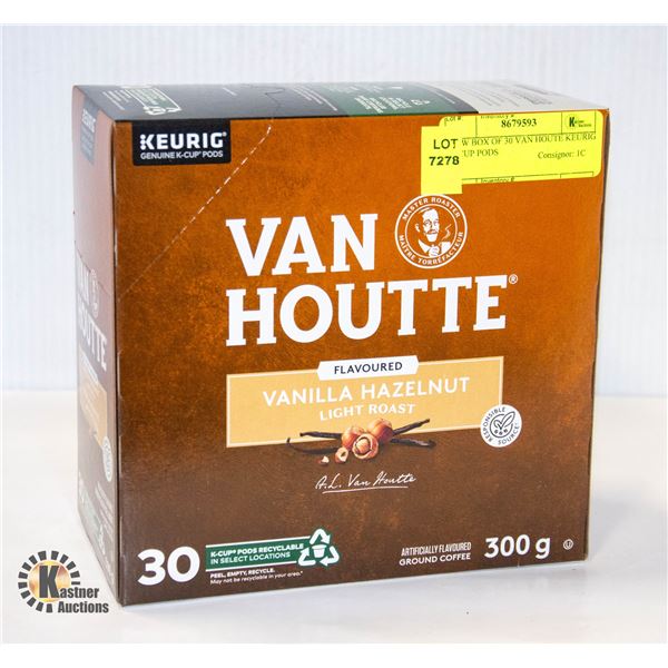 NEW BOX OF 30 VAN HOUTE KEURIG K CUP PODS