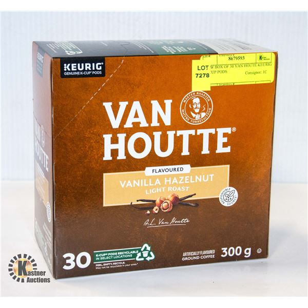 NEW BOX OF 30 VAN HOUTE KEURIG K CUP PODS