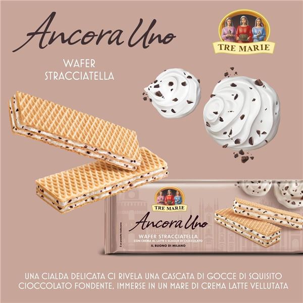 NEW 10 PACKS OF TRE MARIE WAFER STRACCIATELLA