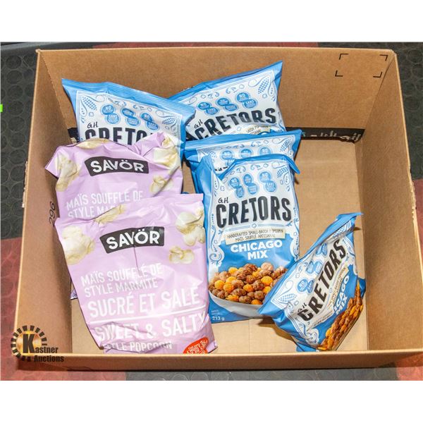 NEW BOX OF 5 BAGS OF G.H. CRETORS CHICAGO MIX