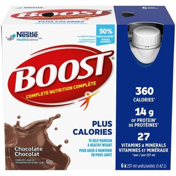 NEW 6-PACK OF NESTLE BOOST CHOCOLATE FLAVOUR MEAL