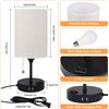 Image 3 : NEW SMART RGB BEDSIDE TABLE LAMP WITH DUAL USB