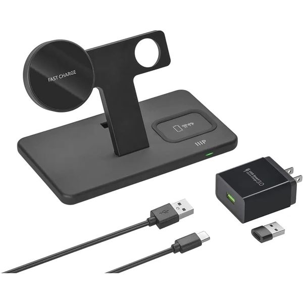 NEW MONOPRICE 3 IN 1 MAGSAFE WIRELESS CHARGING