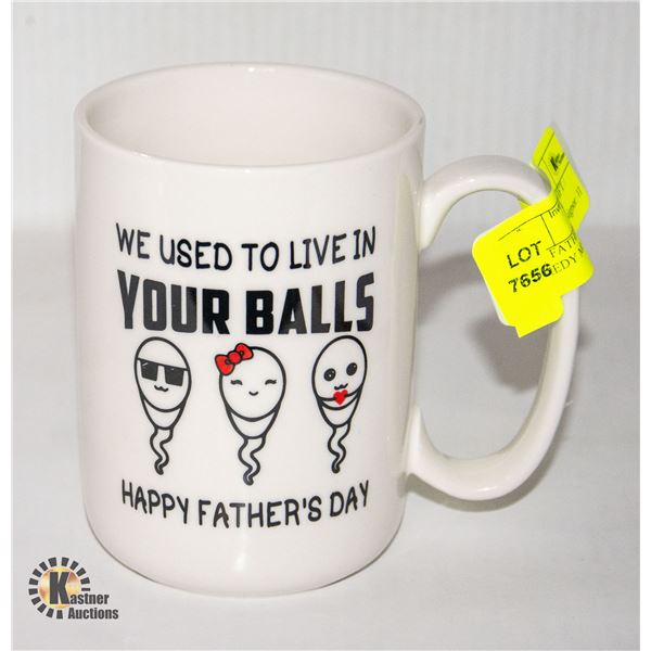 NEW FATHERS DAY GAG GIFT / COMEDY MUG