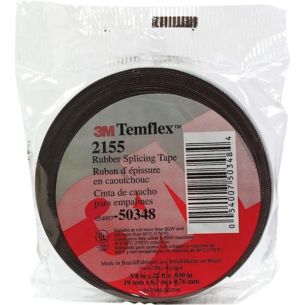 NEW CASE OF 20 ROLLS OF 3M TEMFLEX RUBBER SPLICING