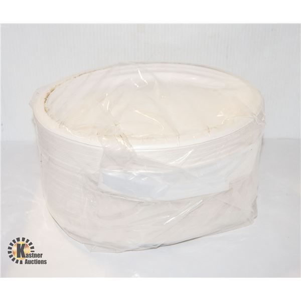 NEW 125 PACK OF DISPOSABLE PAPER OVAL PLATES