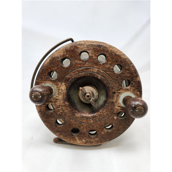 Antique Wooden Fishing Reel
