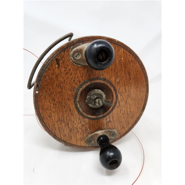 Antique Wooden Fishing Reel