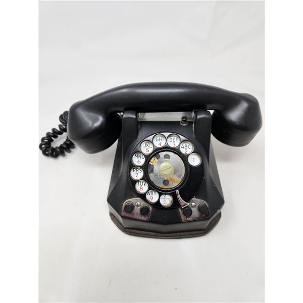 Antique Black Rotary Phone