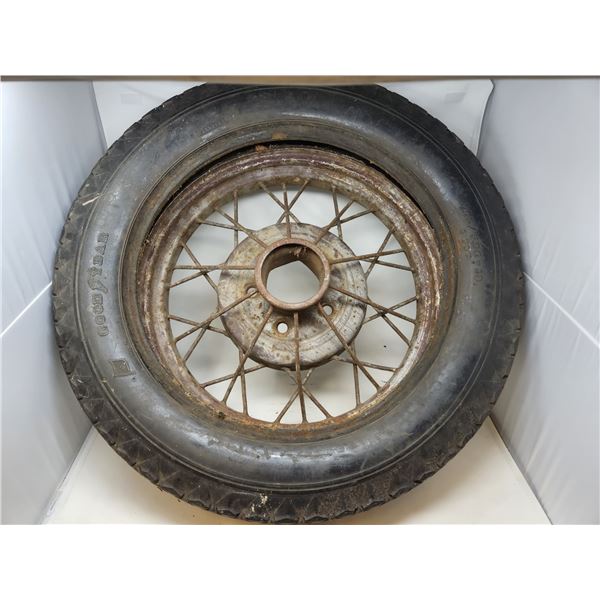 Antique Wheel with Good Year Tire from Model T or A