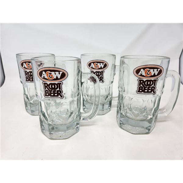 Set of 4 A&W Mugs