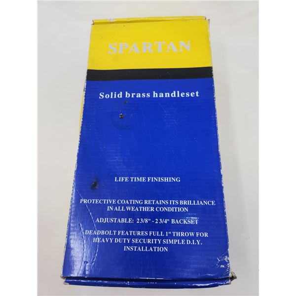 New Spartan Solid Brass Handleset