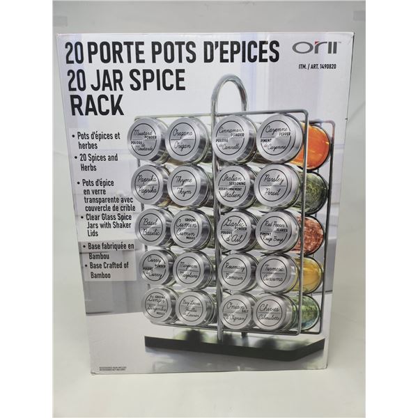 New Oril 20 Jar Spice Rack
