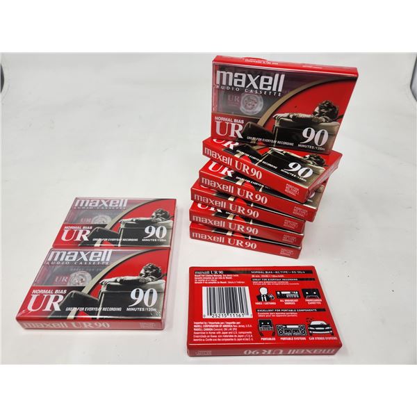 New Old Stock Maxell 90min Cassette Tape Lot