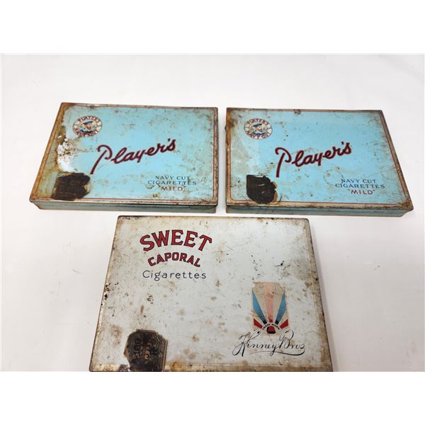 Vintage Cigarette Tin Lot