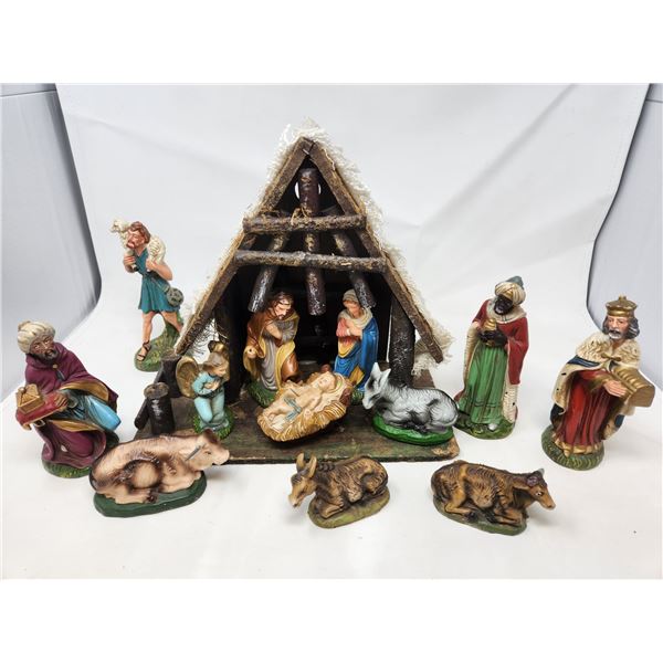 Vintage Nativity Set