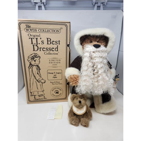 The Boyds Bear Collection Limited Edition Omega T. Legacy and Alpha