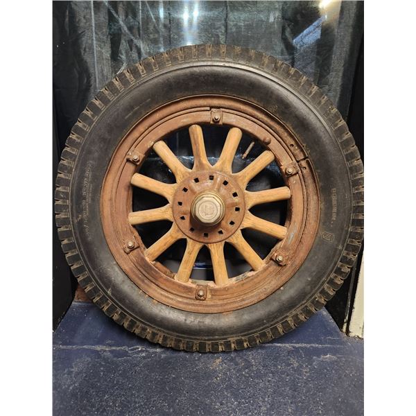 Antique Wooden Spoked Wheel From a 1933 Cadillac DE Lasse
