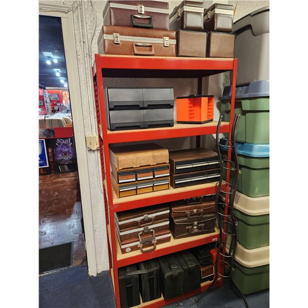 Shelf Lot of Vintage Media Holders