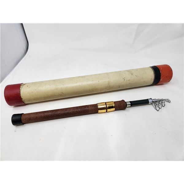 Vintage Telescoping Fishing Pole with Carrying Case
