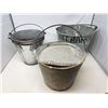 Image 1 : Galvanized Bucket Lot