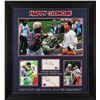 Image 1 : HAPPY GILMORE FRAMED PHOTOS SIGNED BY BOB BARKER AND ADAM SANDLER BECKETT COA