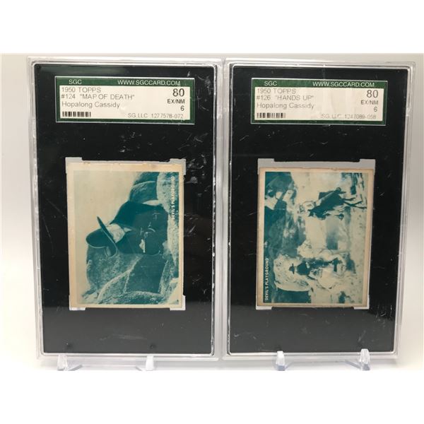 1950 HOPALONG CASSIDY GRADING TRADING CARDS LOT (SGC)
