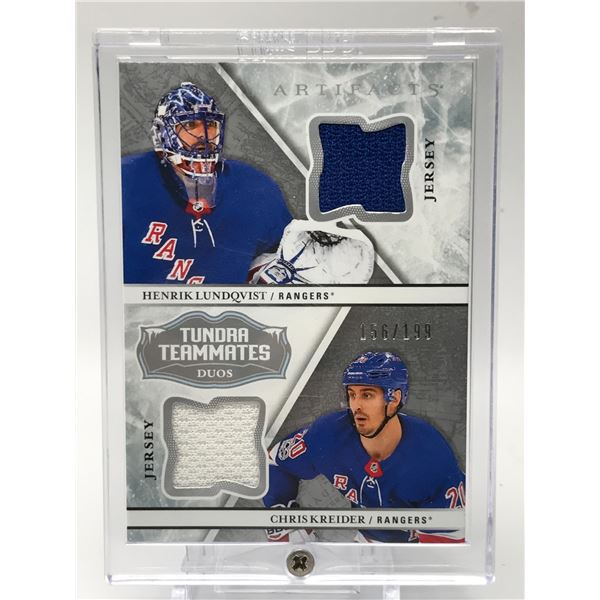 2018-19 UPPER DECK ARTIFACTS TUNDRA TEAMATES LUNDQVIST/KREIDER