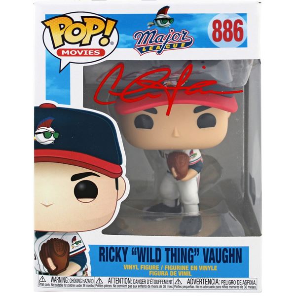 RICKY WILD THING VAUGHN MAJOR LEAGUE AUTOGRAPHED FUNKO POP NO 886