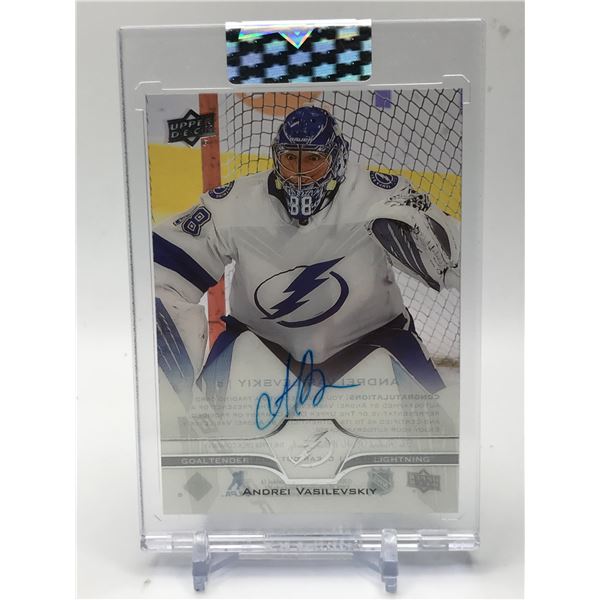 2020-21 UPPER DEACK CLEAR CUT NO.CC-AV ANDREI VASILEVSKIY AUTO