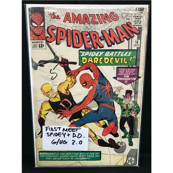 MARVEL COMICS THE AMAZING SPIDER-MAN NO.16 (YELLOW COSTUME DAREDEVIL)