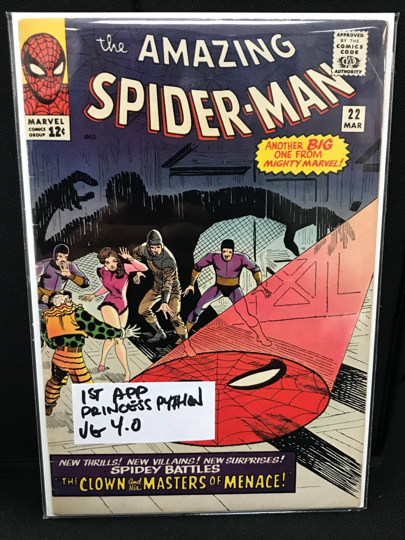 MARVEL COMICS THE AMAZING SPIDER-MAN NO.22 (1ST APPEARANCE PRINCESS PYTHON)