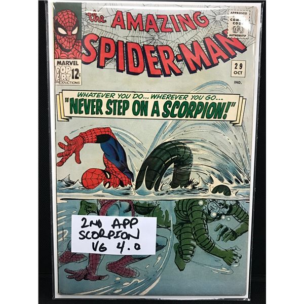 MARVEL COMICS THE AMAZING SPIDER-MAN NO.29 (2ND APEARANCE SCRPION)