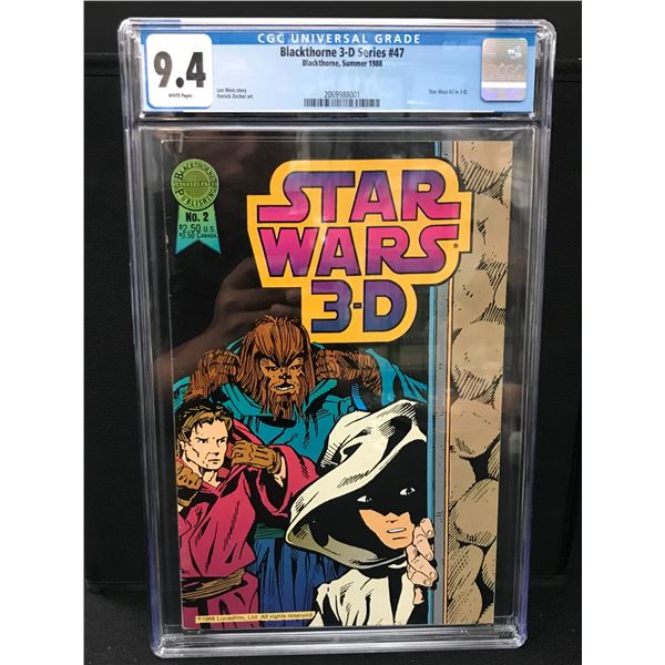 BLACKTHORNE COMICS 3D SERIES  NO.47 STAR WARS N0.1 (CGC 9.4)