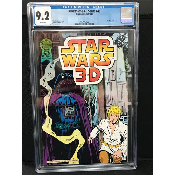 BLACKTHORNE COMICS 3D SERIES  NO.478 STAR WARS N0.3 (CGC 9.2)