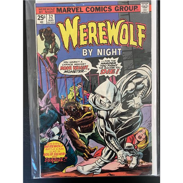 MARVEL COMICS WEREWOLF BY NIGHT NO.32 (1ST APPEARANCE MOON KNIGHT)