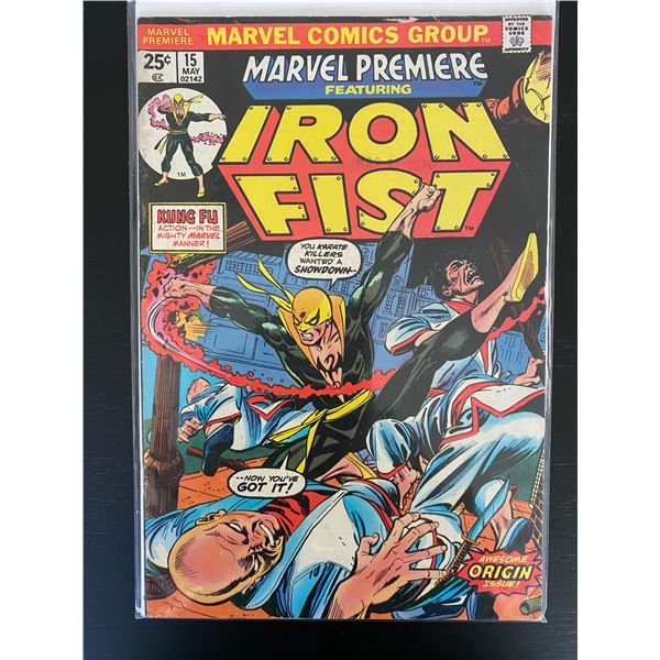 MARVEL COMCIS MARVEL PREMIERE FEATURING IRON FIST NO.15