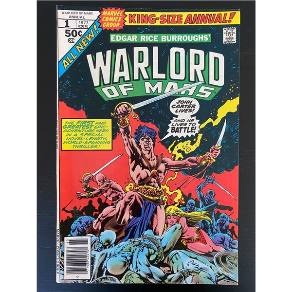 MARVEL COMICS JOHN CARTER WARLORD OF MARS NO.1 KING SIZE ANNUAL