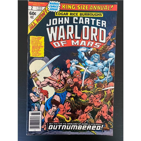 MARVEL COMICS JOHN CARTER WARLORD OF MARS NO.2