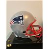 Image 4 : TOM BRADY SIGNED NEW ENGLAND PATRIOTS FULL SIZE HELMET IN DISPLAY CASE (MOUNTED MEMORIES HOLO)