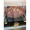 Image 1 : TOM BRADY AND ROB GRONKOWSKI DUAL SIGNED FOOTBALL IN DISPLAY CASE (E.A.S COA)