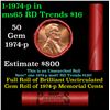 Image 1 : Shotgun Lincoln 1c roll, 1974-p 50 pcs Steel-Strong 50c Wrapper.