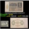 Image 1 : 1922 Germany 10,000 Mark "Vampire Note" Post-WWI Hyperinflation Currency P# 71 Grades Choice AU/BU S