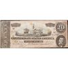 Image 2 : 1864 $20 Confederate Note, T67 Grades xf details