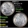 Image 1 : 1885-o Morgan Dollar $1 Grades Choice+ Unc