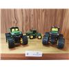 Image 1 : 3 John Deer Collectable Plastic Toy Vehicles - Largest is 4 1/2 Long x 4 High