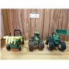 Image 1 : 3 Collectable Plastic John Deere Toy Farm Equipment Vehicles