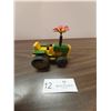 Image 3 : Plastic John Deere Tractor with 2 Trailers & Toy Tractor